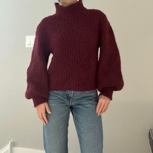 Women's Burgundy Jumper